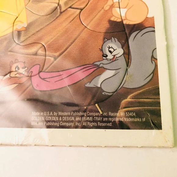 Vintage Golden Frame Tray Puzzles Barbie and Snow White and the Seven Dwarfs - Picture 11 of 16